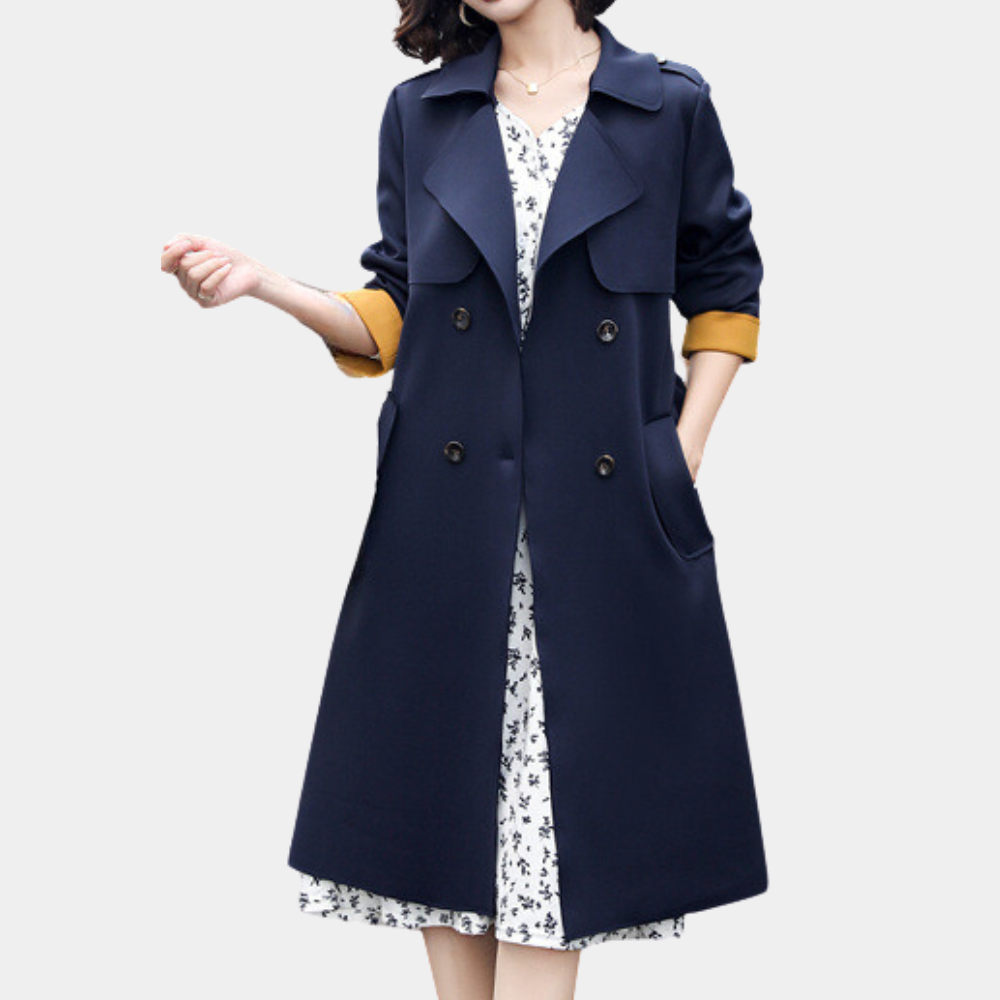 Elegant Women's Trench Coat Autumn Model