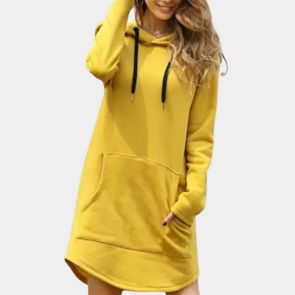 Women's Long Hooded Winter Pullover