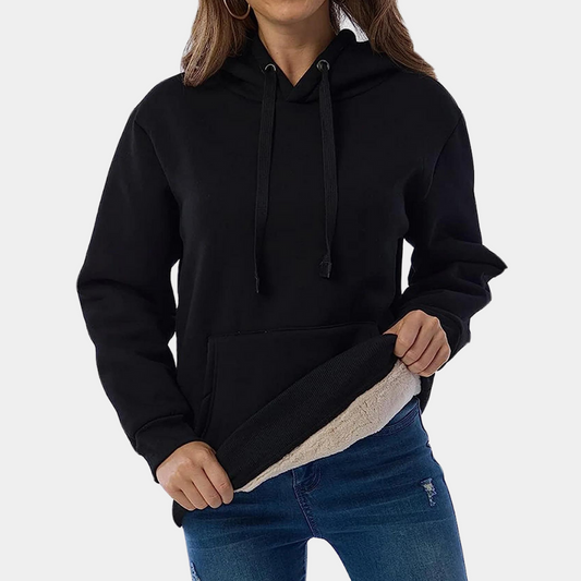 Weicher Winterhoodie Frauen Bequem - IdealeKleiden