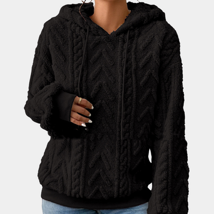 Women's Tie Hoodie Winter Warm
