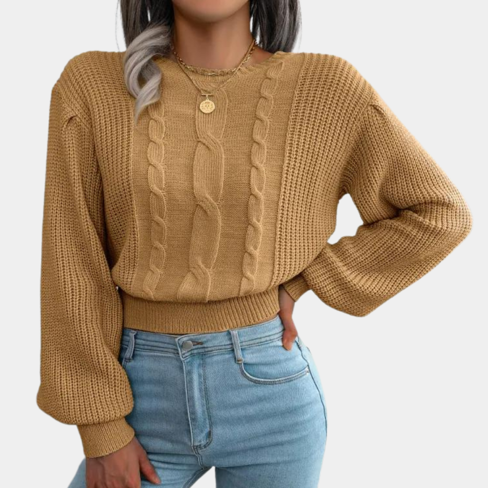Weicher Damenpullover Gemütlich Stricken