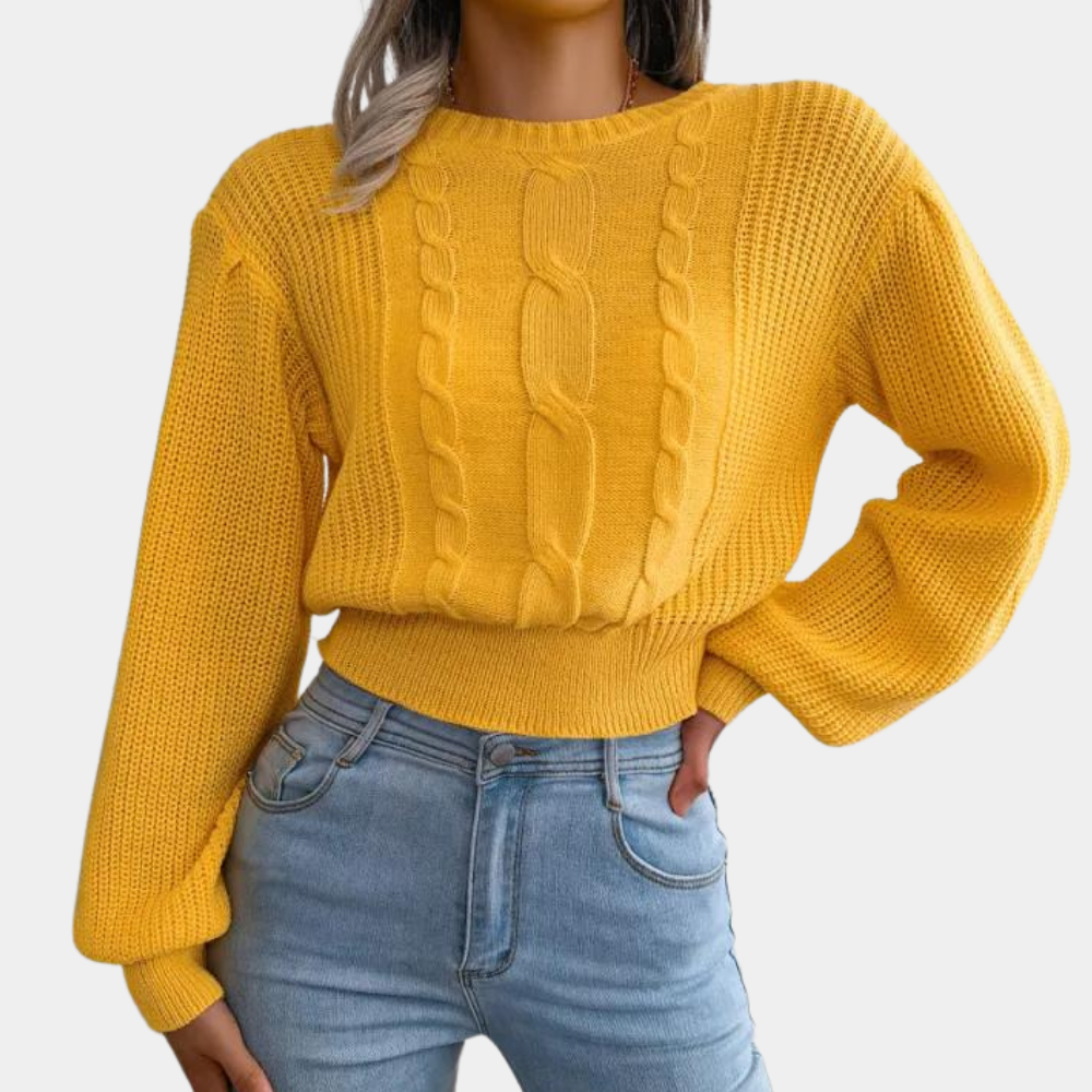 Weicher Damenpullover Gemütlich Stricken