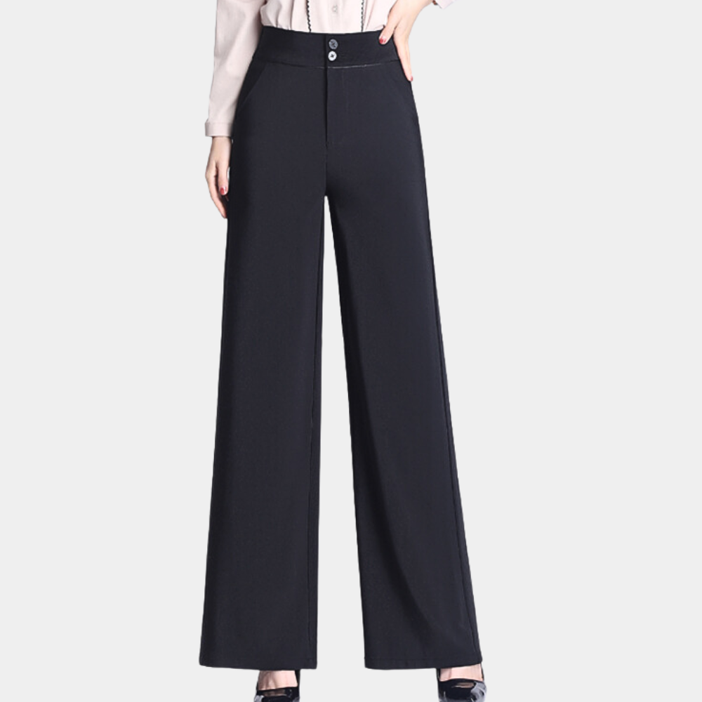 Stylish Women's High Waist Flare Leg Pants