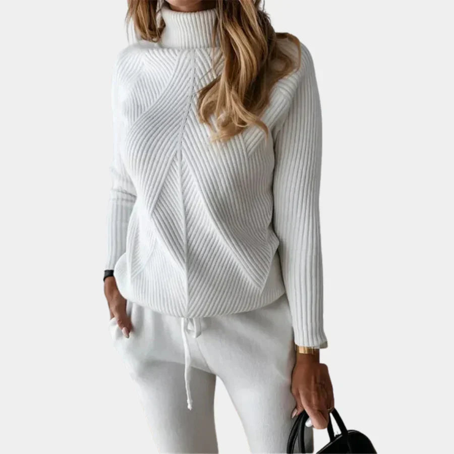 Fashionable 2-piece knit set for women