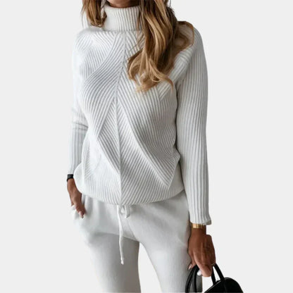 Fashionable 2-piece knit set for women