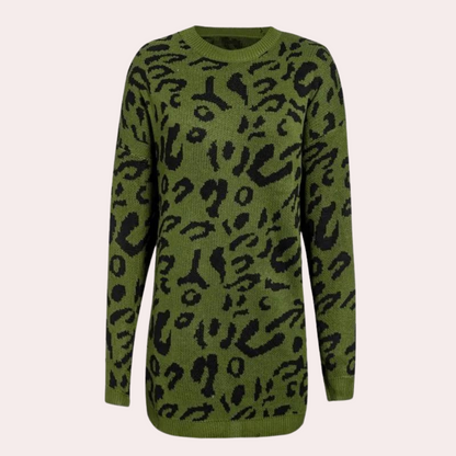 Women's Sweater Leopard Print Chic Trendstyle