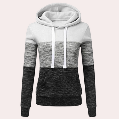 Bunt gemütlicher Damen Pullover Kapuze