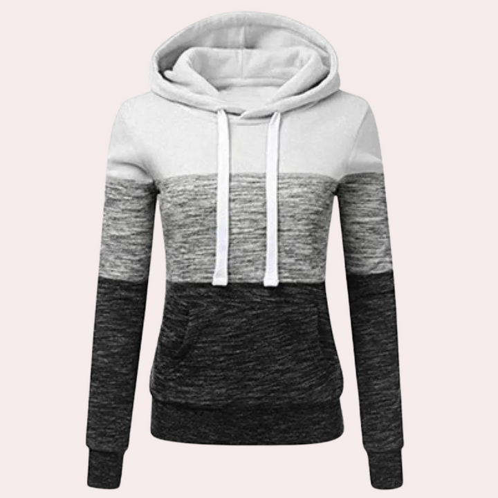 Bunt gemütlicher Damen Pullover Kapuze
