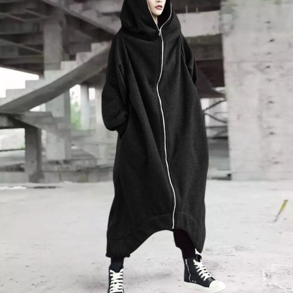 Warm Winter Dress Long Women Hooded