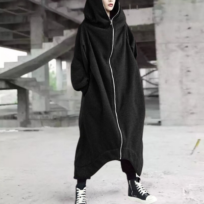 Warm Winter Dress Long Women Hooded