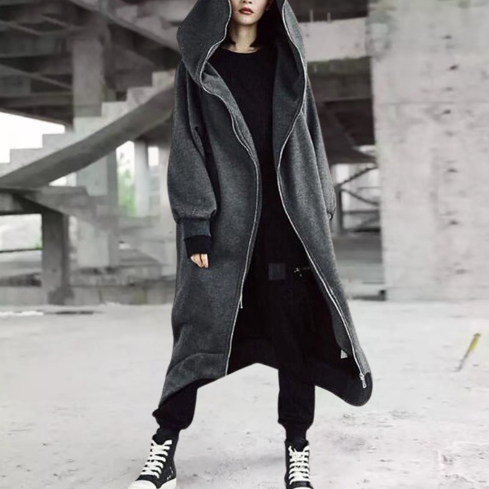 Warm Winter Dress Long Women Hooded