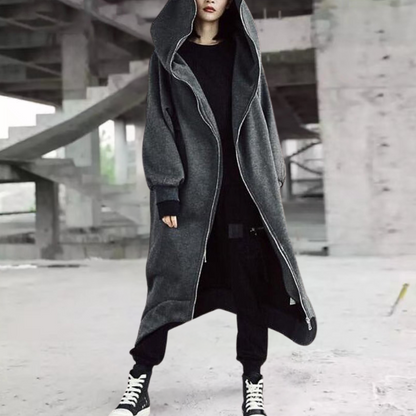 Warm Winter Dress Long Women Hooded