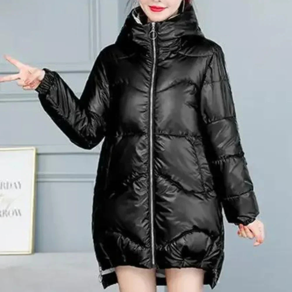 Comfortable Women's Warm Hooded Jacket