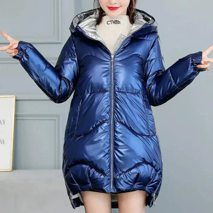 Comfortable Women's Warm Hooded Jacket