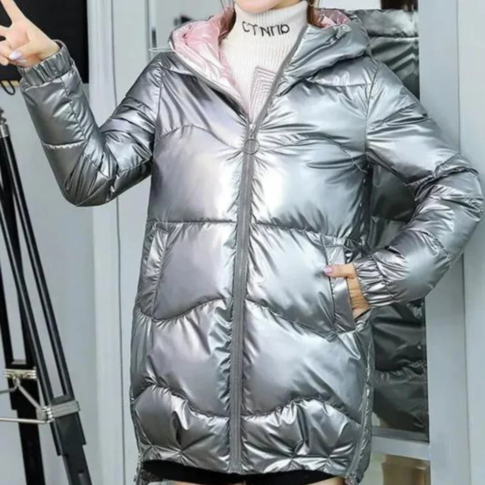 Comfortable Women's Warm Hooded Jacket