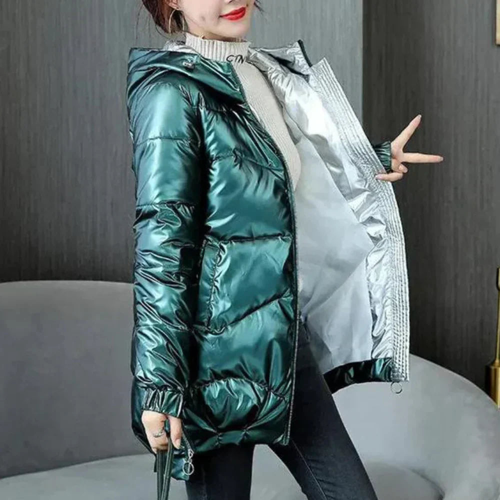 Comfortable Women's Warm Hooded Jacket