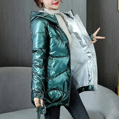 Comfortable Women's Warm Hooded Jacket