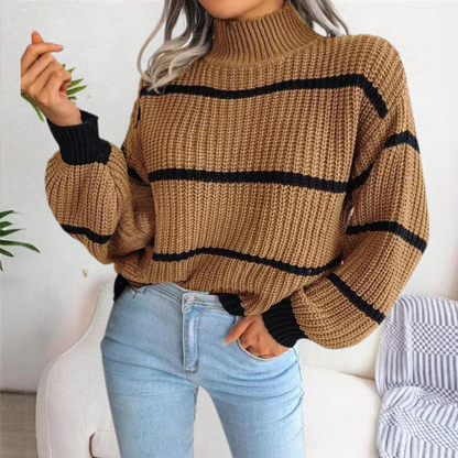 Women's Sweater Soft Stylish High Neck