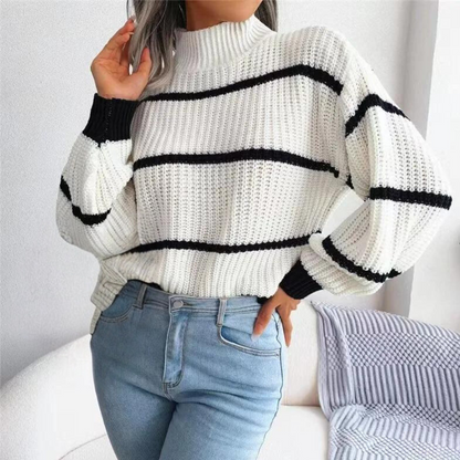 Women's Sweater Soft Stylish High Neck