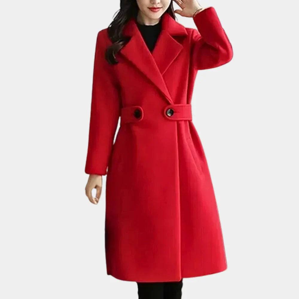 Lange Damen Winterjacke Carmen Stil - IdealeKleiden