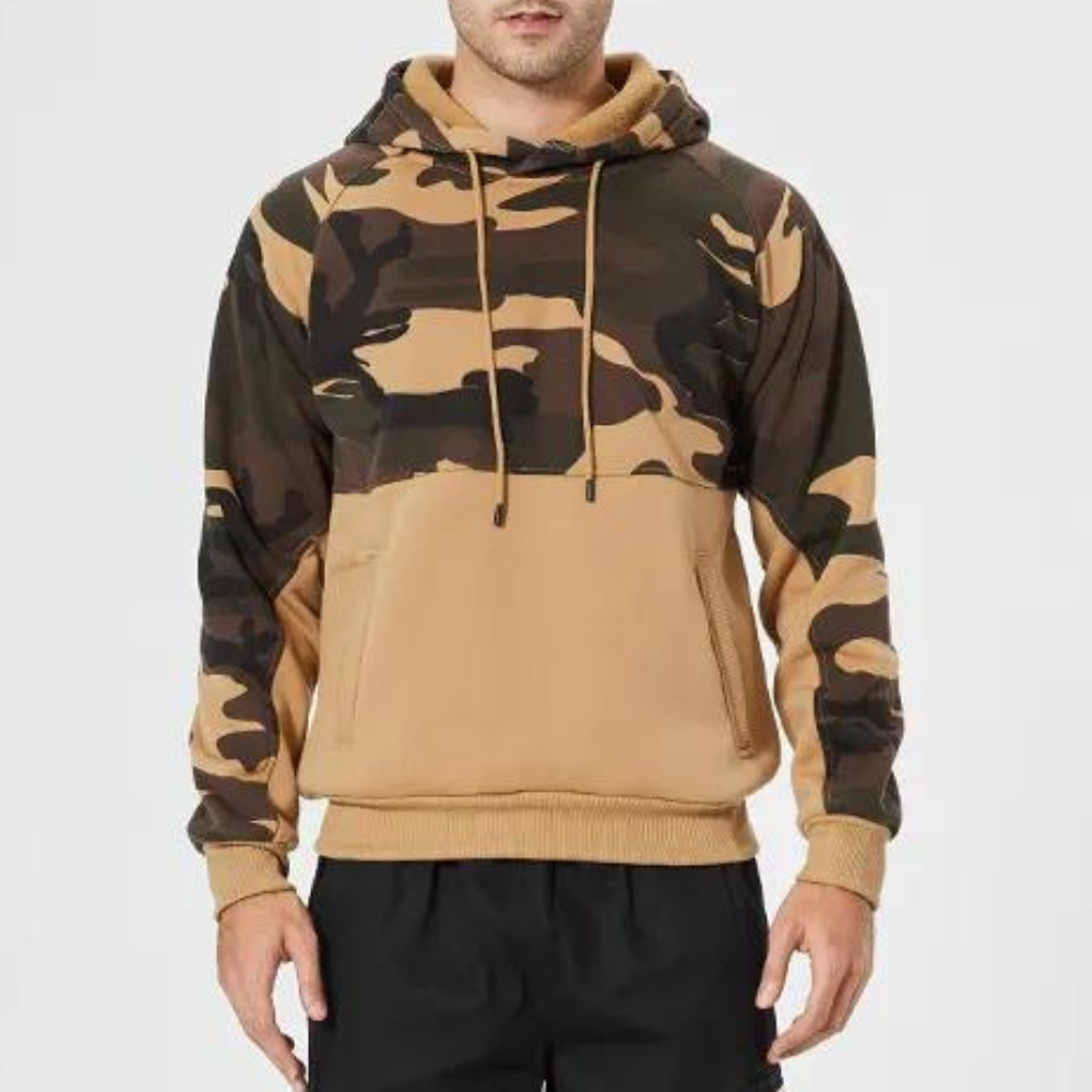 Men's Camouflage Hoodie Adjustable Size