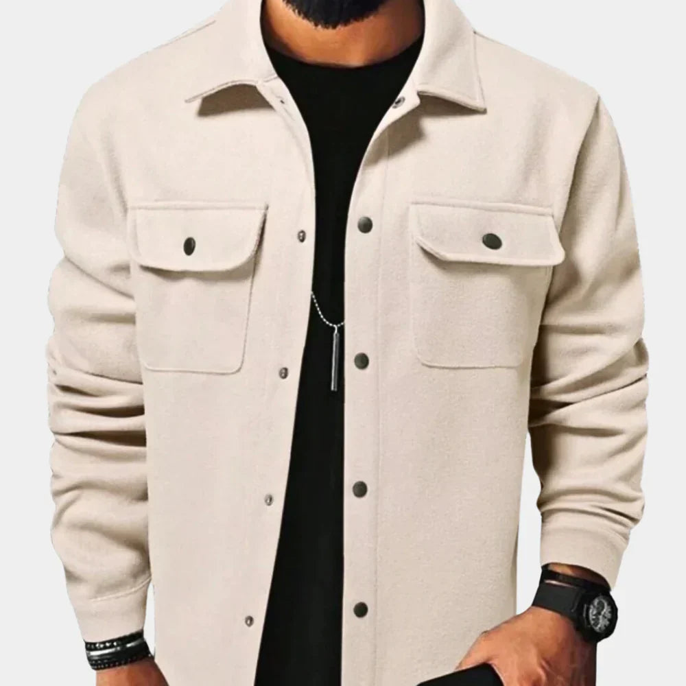 Men's Jacket Buttons Modern Slim-fit