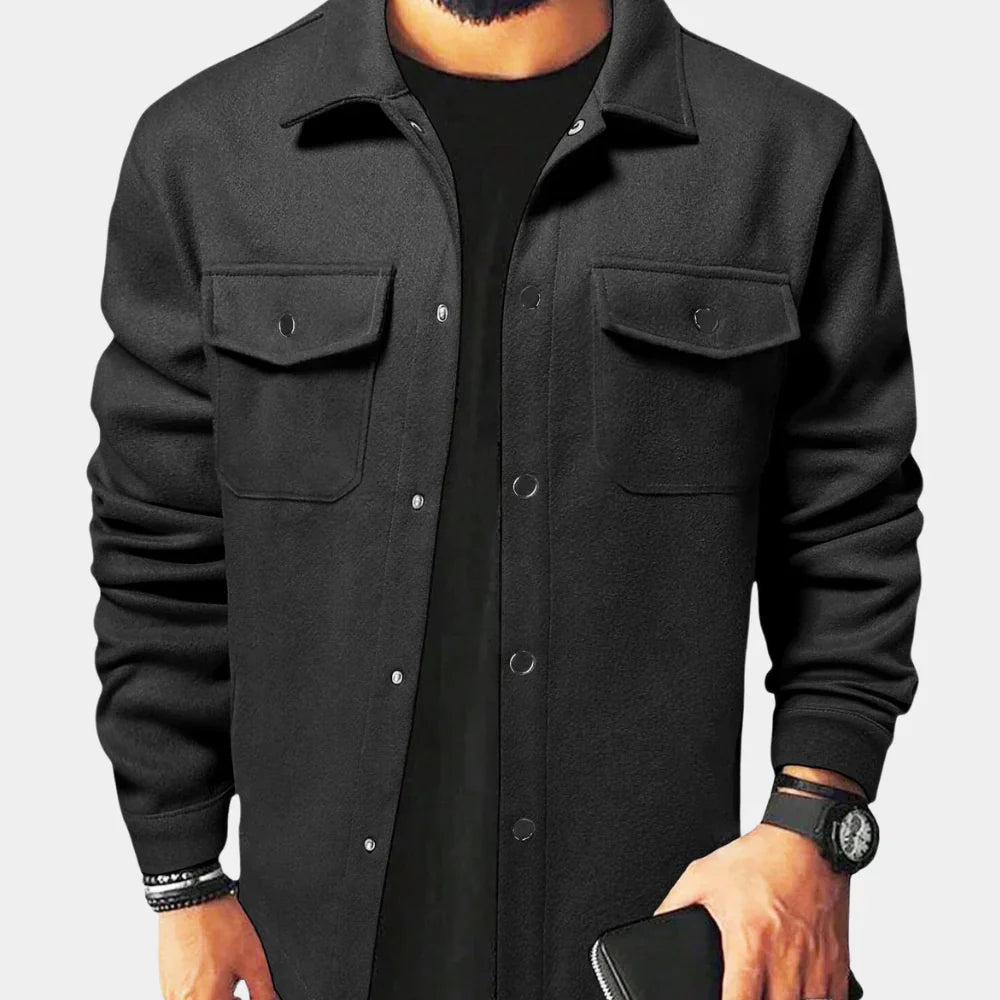 Men's Jacket Buttons Modern Slim-fit