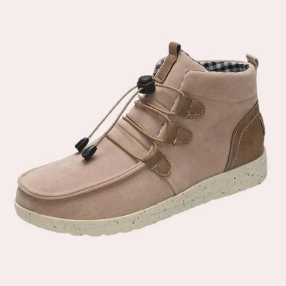 Elegant Women's Boots High Snow Leather