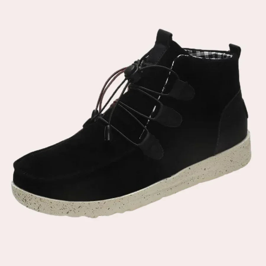 Elegant Women's Boots High Snow Leather