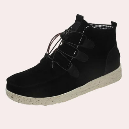 Elegant Women's Boots High Snow Leather