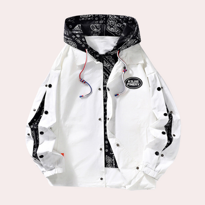 Men's Hooded Jacket Bedford Printed Sporty