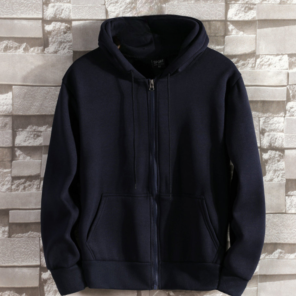 Modern Men's Hoodie Zipper Style