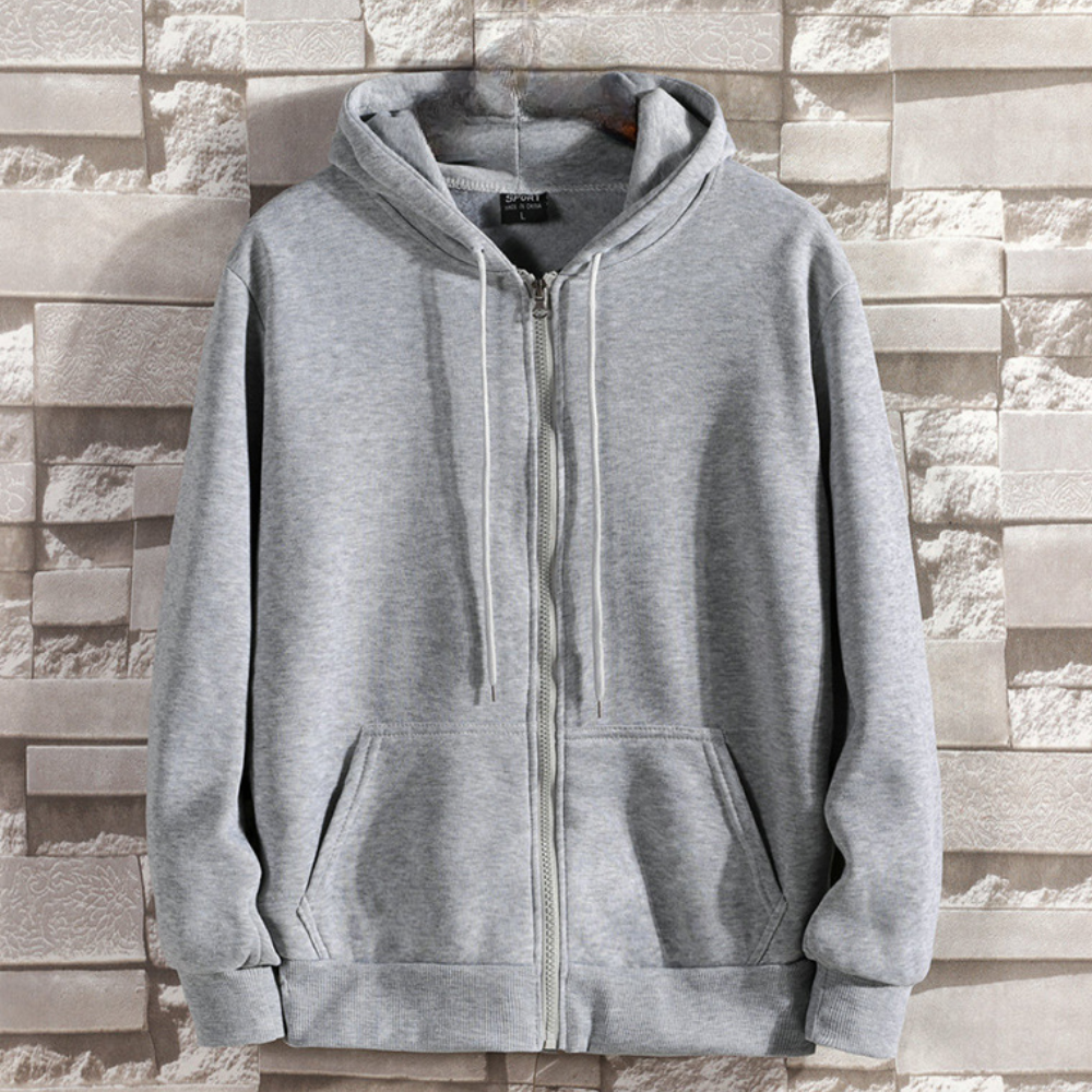 Modern Men's Hoodie Zipper Style
