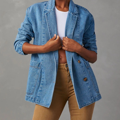 Fashionable Women's Denim Jacket Autumn Trend