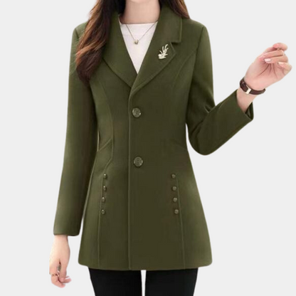 Elegant women's autumn coat