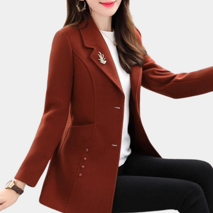 Elegant women's autumn coat