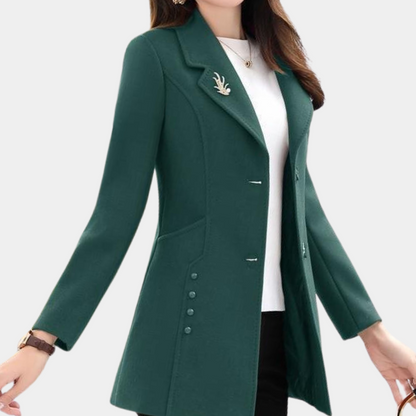 Elegant women's autumn coat
