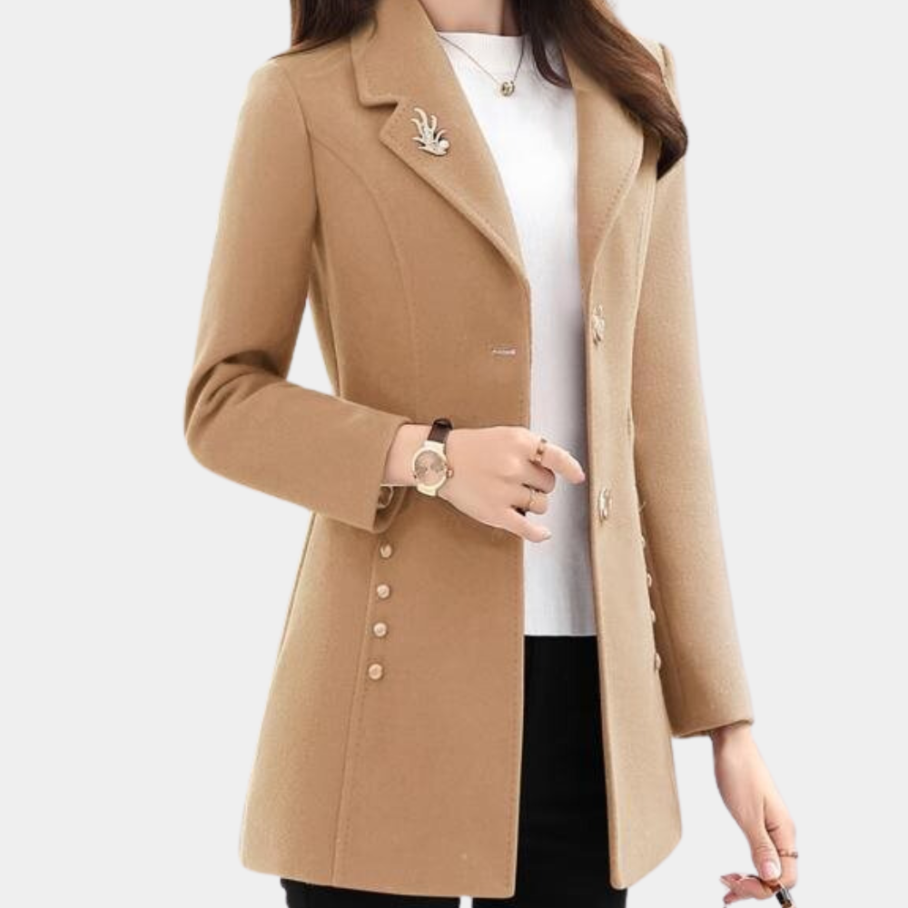 Elegant women's autumn coat