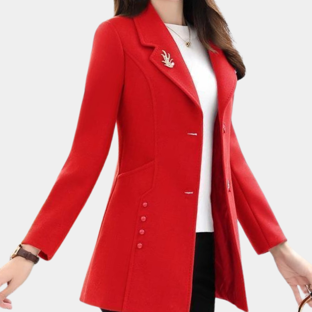 Elegant women's autumn coat
