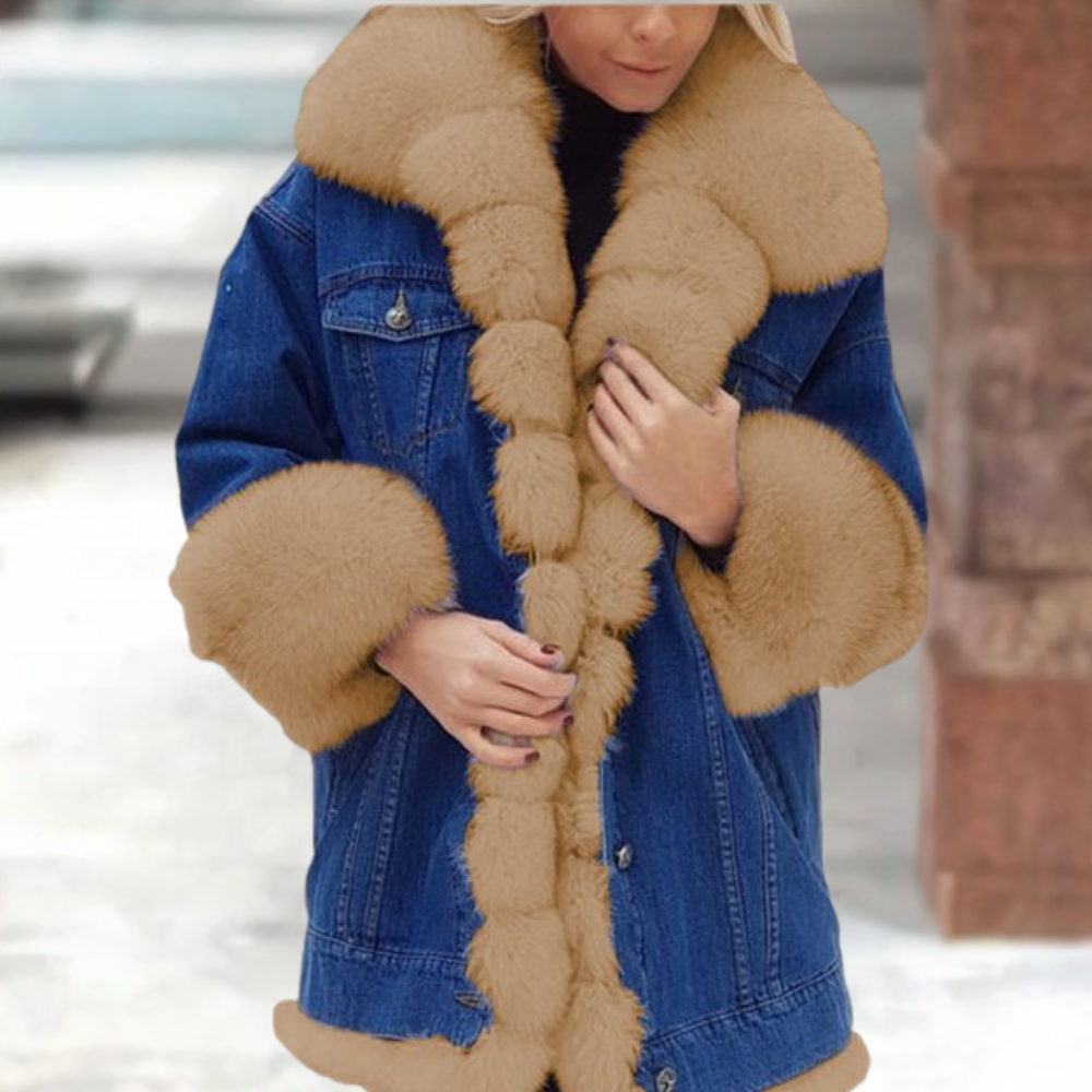 Women's Winter Denim Coat Stylish