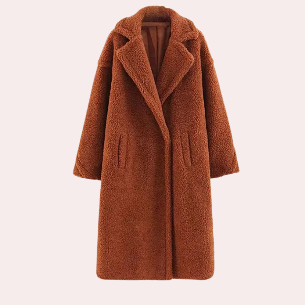 Elegant Women's Coat Plush Soft & Warm
