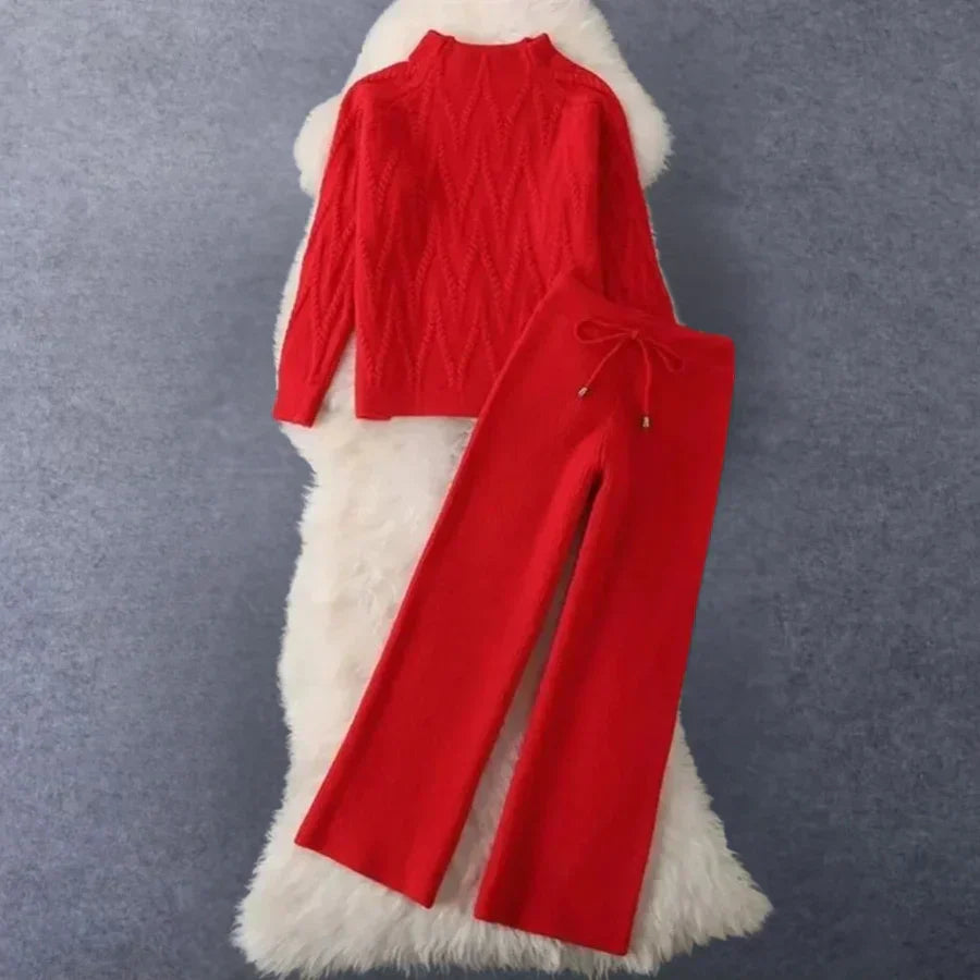 Elegant 2-Piece Knit Set for Women Modern