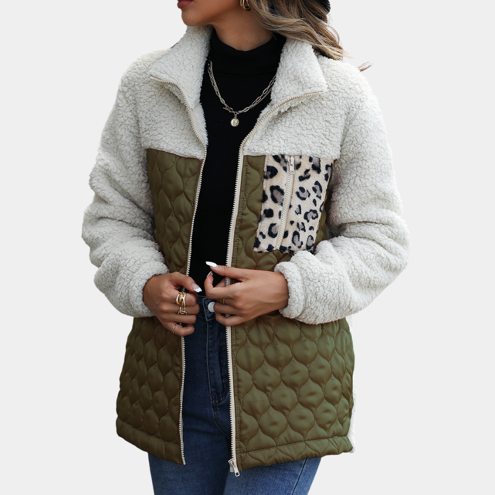 Elegant Women's Velvet Winter Jacket