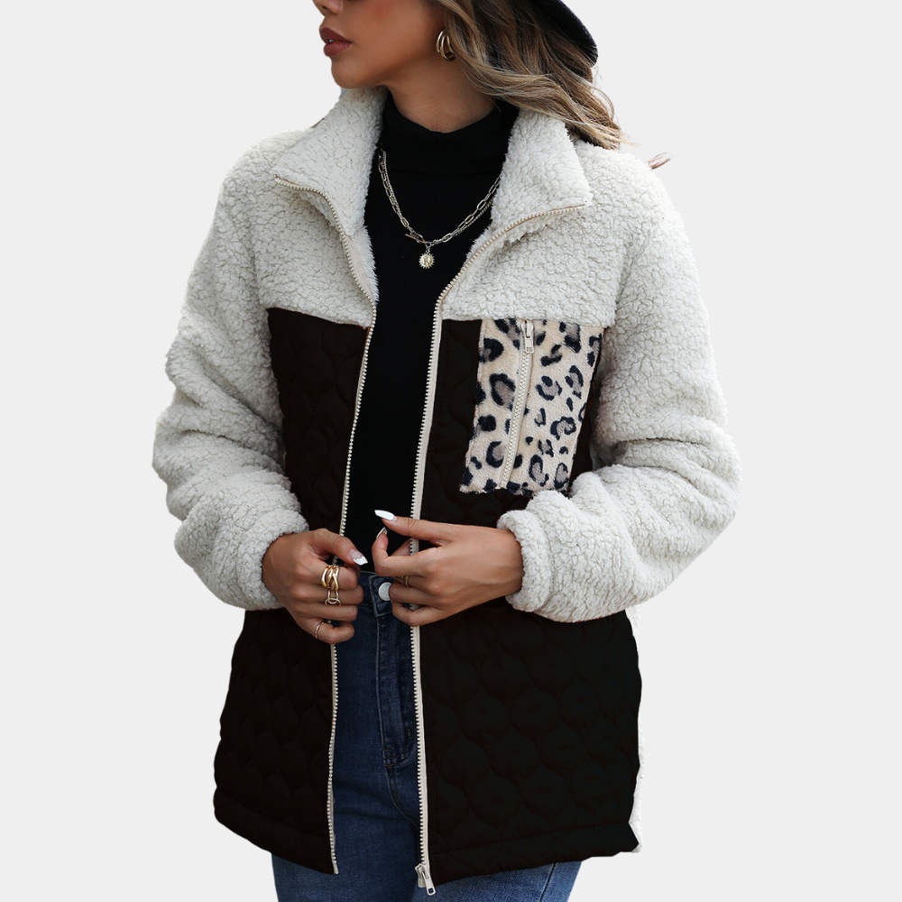 Elegant Women's Velvet Winter Jacket