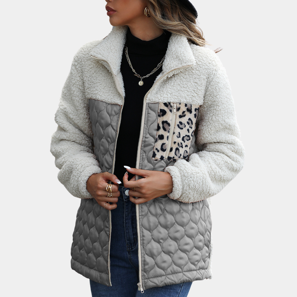 Elegant Women's Velvet Winter Jacket