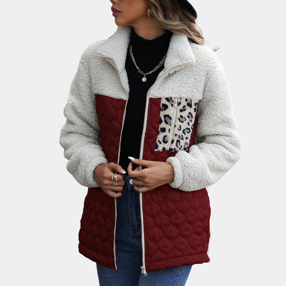 Elegant Women's Velvet Winter Jacket