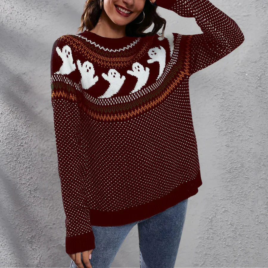 Stylish Halloween Sweater for Women, Christmas