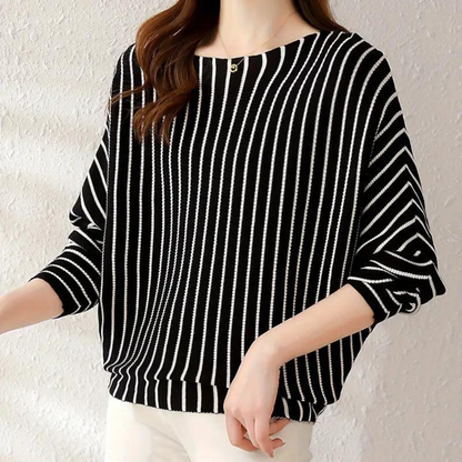 Modischer Frauenpullover Streifen Design