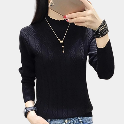 Women's Soft Roll Neck Jumper Luxury Quality