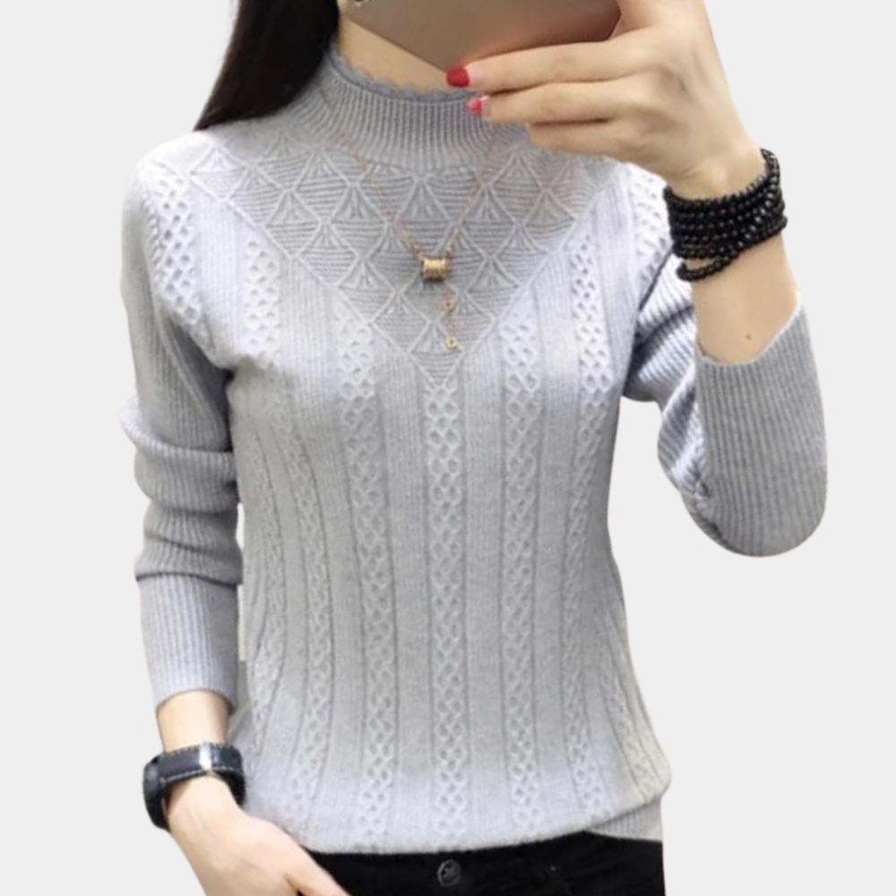 Women's Soft Roll Neck Jumper Luxury Quality